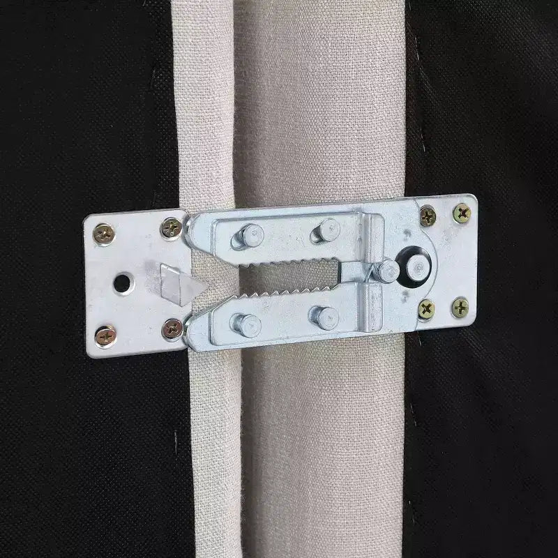 Divano Modulare in Tessuto Effetto Lino, per 4 Posti