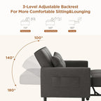 Divano letto trasformabile 3-in-1, Poltrona letto estraibile, Letto pieghevole convertibile per soggiorno