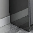 Scarpiera Glam Nera da Ingresso con Ripiani Regolabili