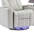 Poltrona reclinabile girevole a 270° multifunzione per home theater