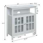 Mobile TV con armadietti contenitori Convenience Concepts Big Sur Highboy da 40 pollici