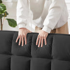 Divano letto 3 in 1 in velluto convertibile con letto estraibile e schienale reclinabile