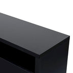 68 moderni mobili TV con camino elettrico RGB neri per televisori fino a 72 pollici