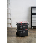Keter Stack-n-Roll Set 3 pezzi per il trasporto e l'organizzazione degli utensili, sistema di valigette modulare in resina resistente