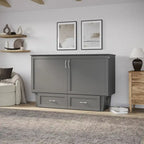 Cassettone letto a scomparsa Chelsea Queen con materasso