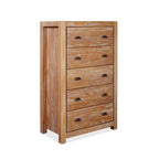 Cassettiera 5 cassetti in legno massello Montauk di Grain Wood Furniture