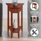 Convenience Concepts Tavolino a cuneo American Heritage con ripiano