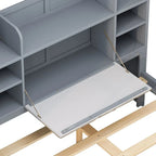 Struttura letto con 4 cassetti contenitore portatili sotto il letto