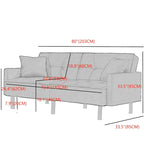 Divano Letto Convertibile a Futon 80