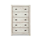 Cassettiera 5 cassetti in legno massello Montauk di Grain Wood Furniture